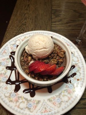 vegan dessert at L.May Eatery in Dubuque