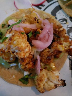 Cauliflower street taco at Trejo's Cantina in Woodland Hills