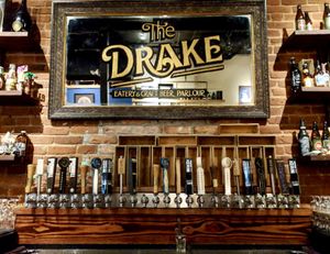 The bar at The Drake in Victoria