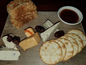 Vegan cheeseboard at The Drake in Victoria