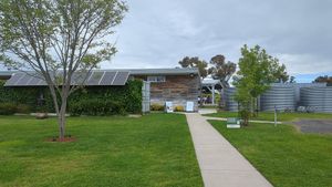 Outside at Four Winds Vineyard in Murrumbateman