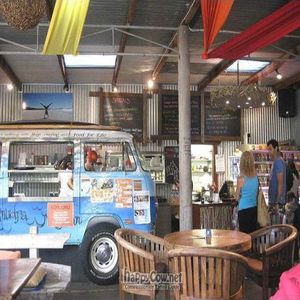 Inside the restaurant at Samudra Cafe in Dunsborough