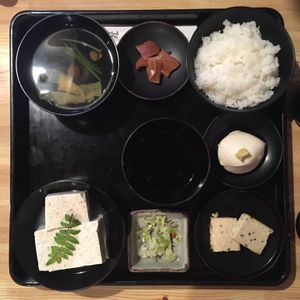 Sesame tofu set meal at Noguchiya  in Takayama