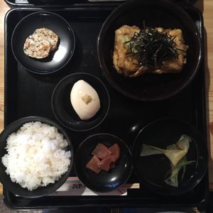 Agedashi tofu set meal at Noguchiya  in Takayama