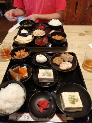 Both of our menus at Noguchiya  in Takayama