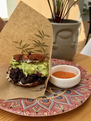 Arepa at Donna Vegana in Mallorca