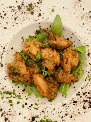 Tempura cauliflower  at Donna Vegana in Mallorca