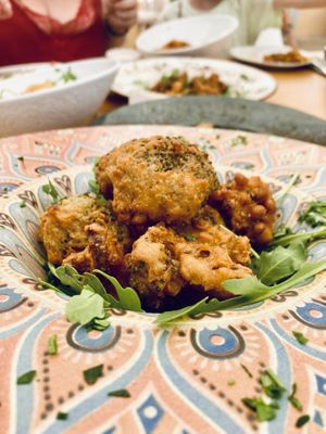 Tempura broccoli  at Donna Vegana in Mallorca