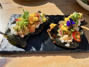 Japanese Crispy Taco  at Donna Vegana in Mallorca