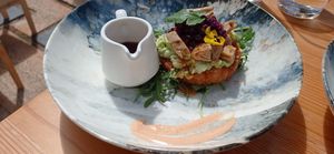 Pastel de arroz coreano (o algo así) at Donna Vegana in Mallorca