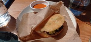 Arepa at Donna Vegana in Mallorca