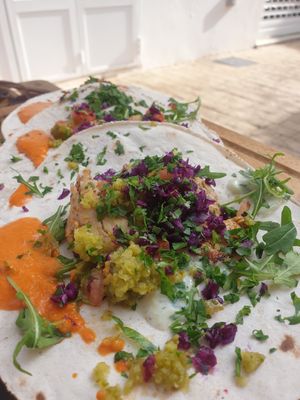 Sehr lecker, aber sooo klein :( at Donna Vegana in Mallorca