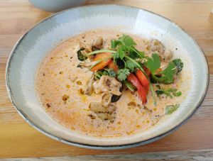Thai curry at Donna Vegana in Mallorca