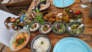 Sharing platter at Donna Vegana in Mallorca