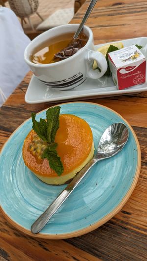 Cheesecake at Donna Vegana in Mallorca