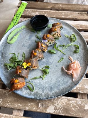 Sushi tempura  at Donna Vegana in Mallorca