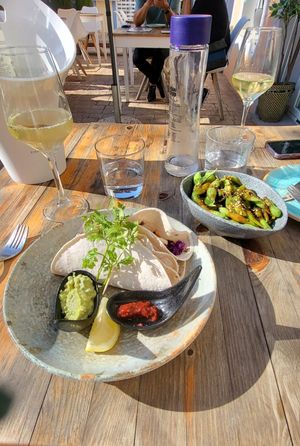 Tacos and endame beanss  at Donna Vegana in Mallorca