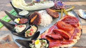 Persian platter at Donna Vegana in Mallorca