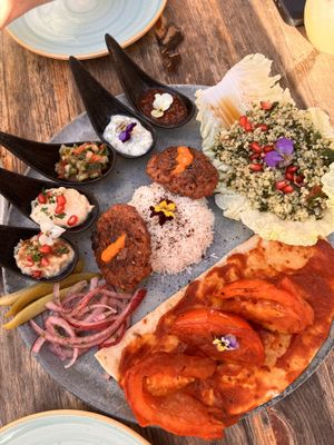 Persian platter   at Donna Vegana in Mallorca