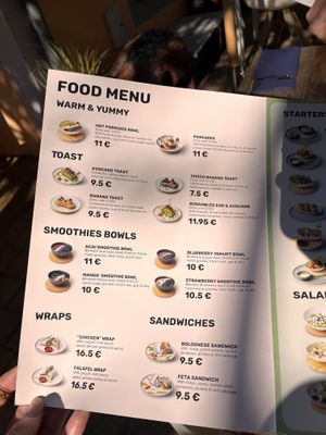 Menu   at Donna Vegana in Mallorca