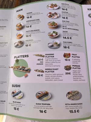 Menu   at Donna Vegana in Mallorca