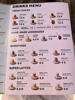 Menu   at Donna Vegana in Mallorca