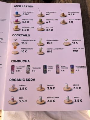 Menu   at Donna Vegana in Mallorca