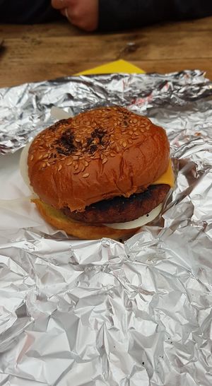 Vegetarian burger at No. 18 Coffee House in Tamworth