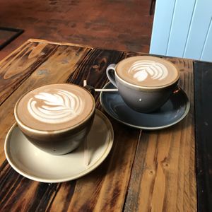 Oat milk mochas at No. 18 Coffee House in Tamworth