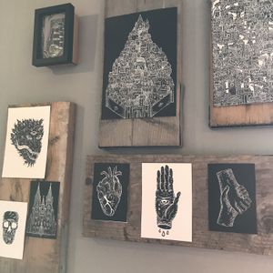 Wall art at No. 18 Coffee House in Tamworth