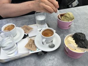 espresso (good one)  at Piran Pirano PastIccerIa in Piran