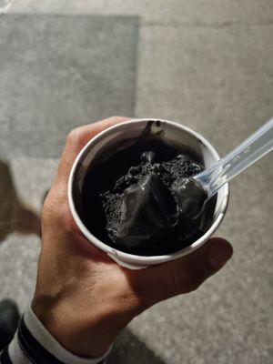 Delicious coconut water cacao icecream at Piran Pirano PastIccerIa in Piran