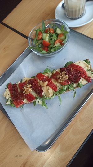 Hummus Sandwich (vegan) at Estate Coffee in Berlin