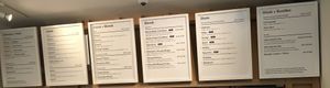 Wall menu. at Pressed Juicery - Lexington in New York City