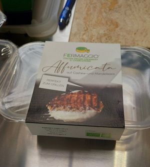 affumicata (scamorza style) vegan cheese 5€ at Fermaggio in Cave