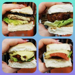 Selection of vegan sliders. £3 each, 2 for £5 or 3 for £7.50 at Tilt in Plymouth