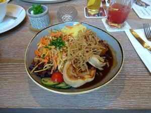 Vegane Krautkrapfen at Mohren Wirtshaus in Ravensburg