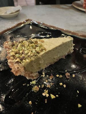 Pistachio cheesecake   at The Green Temple in Redondo Beach