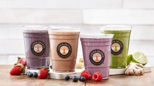 Choose one of those wonderful and powerful smoothies ! at Copper Branch in Strasbourg