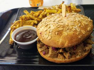 The terryaki mushroom burger at Copper Branch in Strasbourg