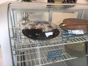 Vegan cake at Meli Cafe in Newcastle Upon Tyne