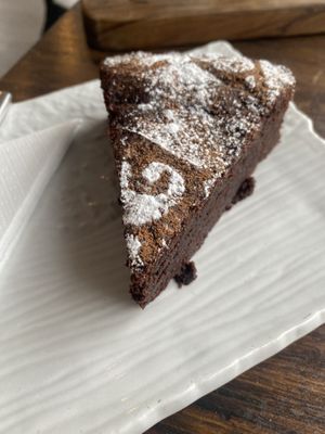 Chocolate fudge cake   at Meli Cafe in Newcastle Upon Tyne