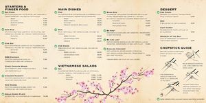 The menu at Eig&Wijs in Hilversum
