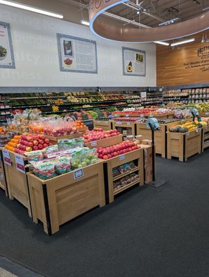Inside produce area at Mother's Market in Signal Hill