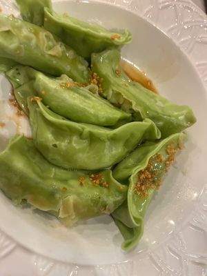 Vegan dumplings  at Proud Peacock in Mount Waverley