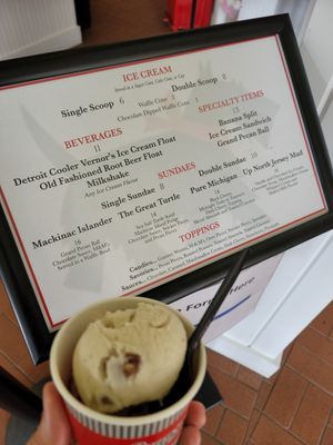  at Sadie's Ice Cream in Mackinac Island