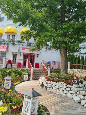 The entrance at Sadie's Ice Cream in Mackinac Island