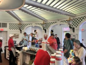   at Sadie's Ice Cream in Mackinac Island