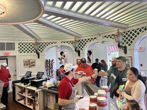   at Sadie's Ice Cream in Mackinac Island