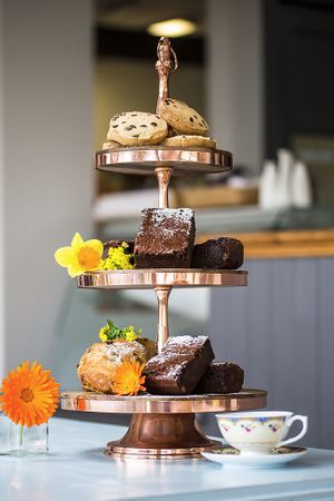 Tea, coffee and cakes available, made from scratch with love. at Garden Cafe at Brigit's Garden in Galway